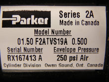 Load image into Gallery viewer, Parker Pneumatic Cylinder 1.5" DIA x 0.5" F2ATVS19A - Advance Operations