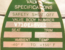 Load image into Gallery viewer, Asco 2-Way Normally Closed Globe Type Gas Valve V710EASV22 - Advance Operations