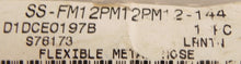 Load image into Gallery viewer, Swagelok Stainless Steel 316 Braided Hose SS-FM12PM12PM12-144 3/4" NPT x 144" - Advance Operations