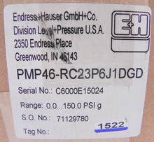 Load image into Gallery viewer, Endress+Hauser Cerabar M Pressure Transmitter PMP46 - Advance Operations