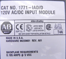 Load image into Gallery viewer, Allen-Bradley Input Module 1771-IAD/D - Advance Operations