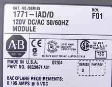 Load image into Gallery viewer, Allen-Bradley Input Module 1771-IAD/D Used - Advance Operations