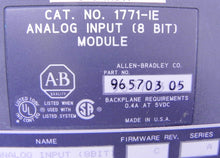 Load image into Gallery viewer, Allen-Bradley Analog Input Module 8 Bit 1771-IE - Advance Operations