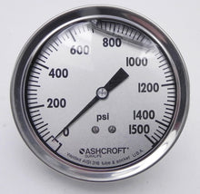 Load image into Gallery viewer, Ashcroft Glycerin Filled Gauge 35-1009SWL-2B 1500Psi - Advance Operations