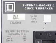 Load image into Gallery viewer, Square D Thermal Magnetic Breaker FAL22015 15A (2) - Advance Operations