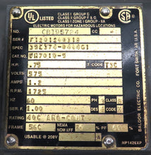 Load image into Gallery viewer, Baldor Electric Motor CB195724 3/4hp 575V - Advance Operations