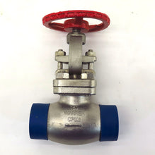 Load image into Gallery viewer, Warren Globe Valve Stainless Steel SS316 Fig 2156-S 1&quot; Socket Weld Class 150 - Advance Operations
