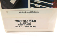 Load image into Gallery viewer, Brady 81020 Label Printer Tape 21ft. 3/4&quot; Black On White - Advance Operations
