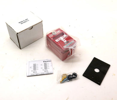 Siemens MSM-K-WP Fire Alarm RED Metal Pull Down Station NEW IN BOX - Advance Operations