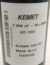 Load image into Gallery viewer, Kemet ALS30A 1331 KJ Capacitor 2000uF - 10+10% 425VDC - Advance Operations
