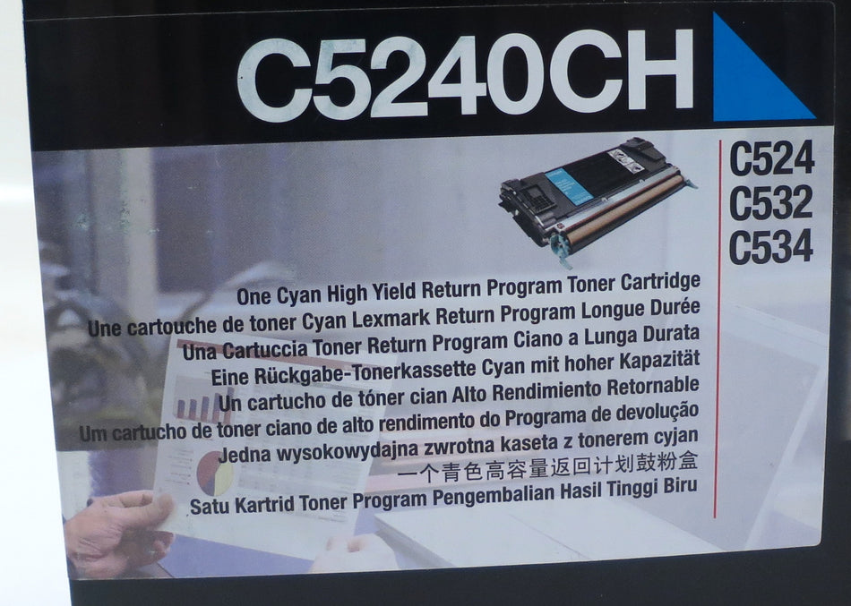 Lexmark Cyan Toner Cartridge C5240CH - Advance Operations