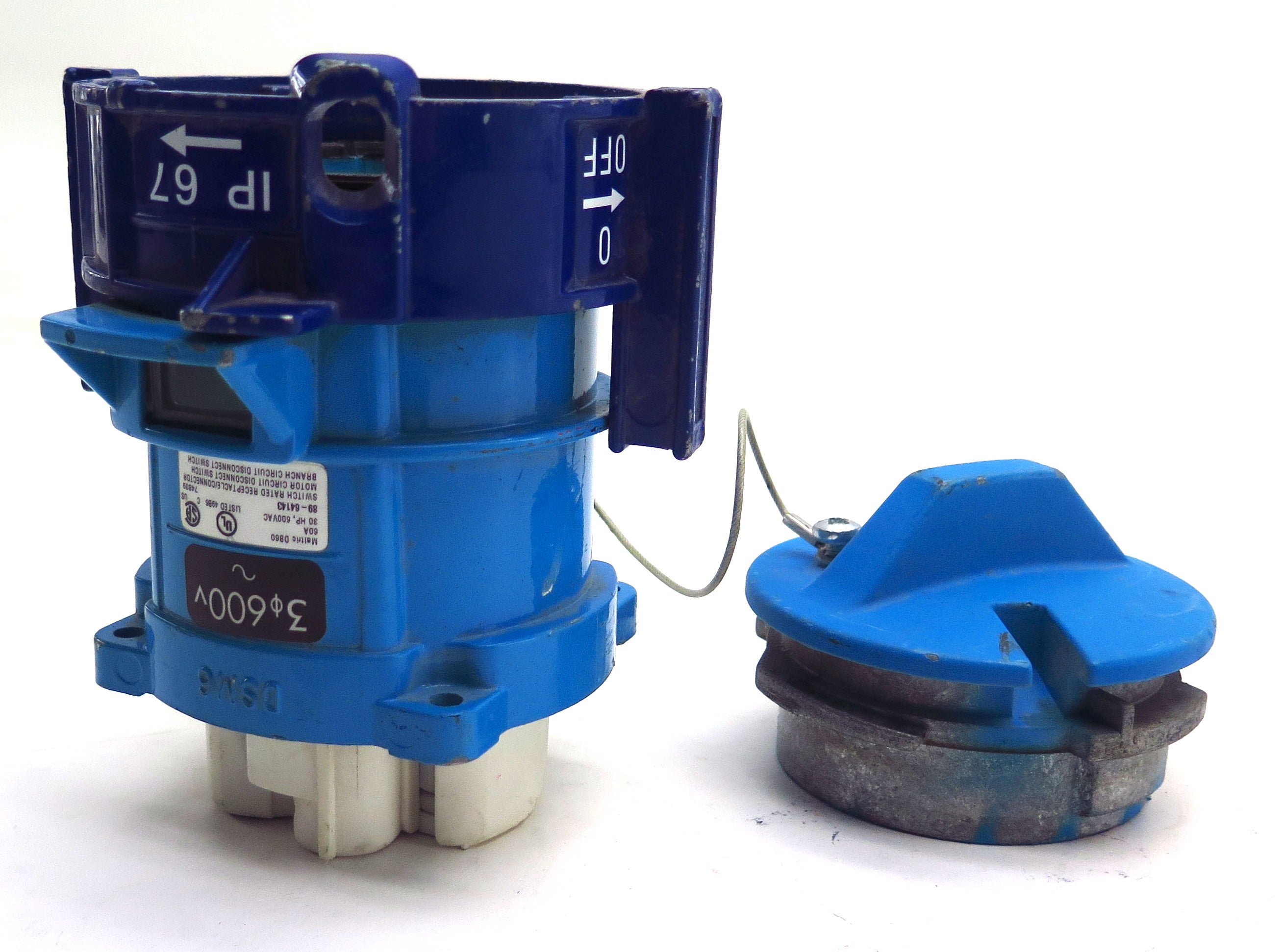 Meltric DB60 89-64143 Receptacle Connector 60A 600Vac 30HP - Advance Operations