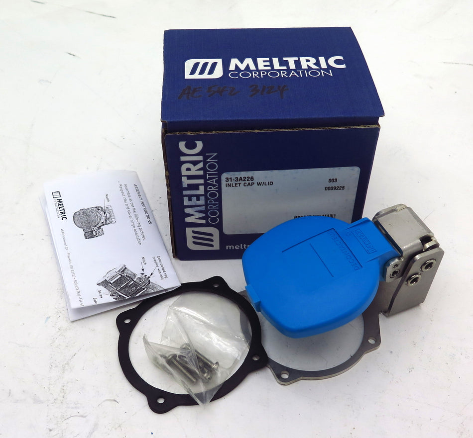 Meltric 31-3A226 DS30 Plug Inlet Cap Lid Spring Loaded - Advance Operations