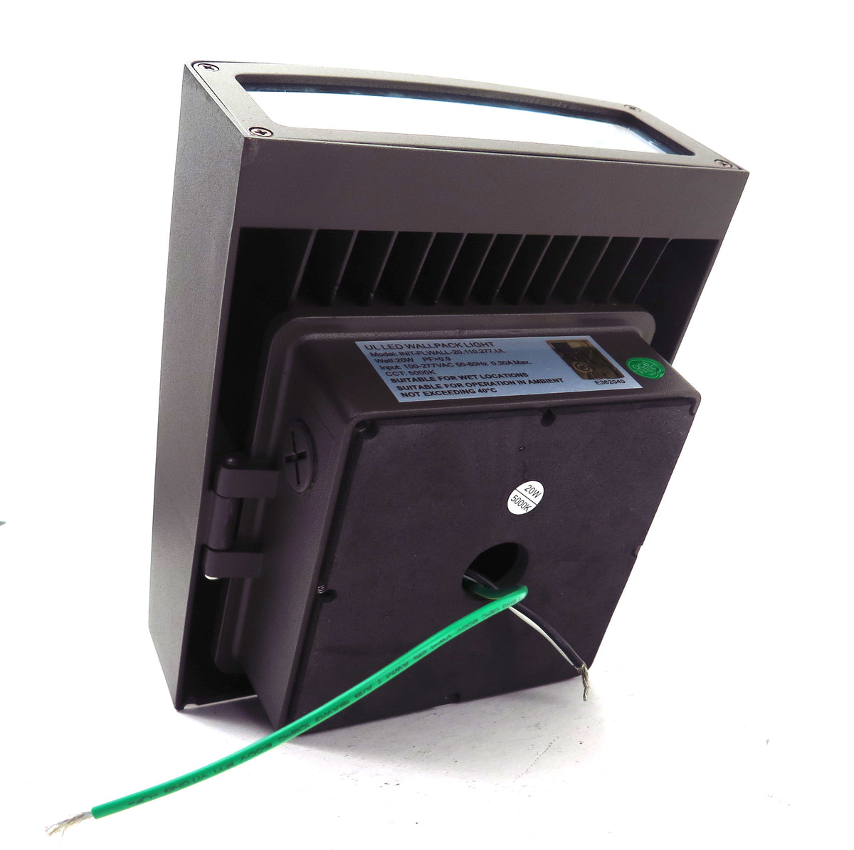 Initial-Led Outdoor Floodlight Perimeter Wall Pack LED Light 20W 100-277 Vac - Advance Operations