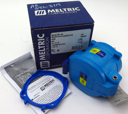 Meltric Receptacle Decontactor 33-34167-4X 120/208VAC 30A DS30 - Advance Operations