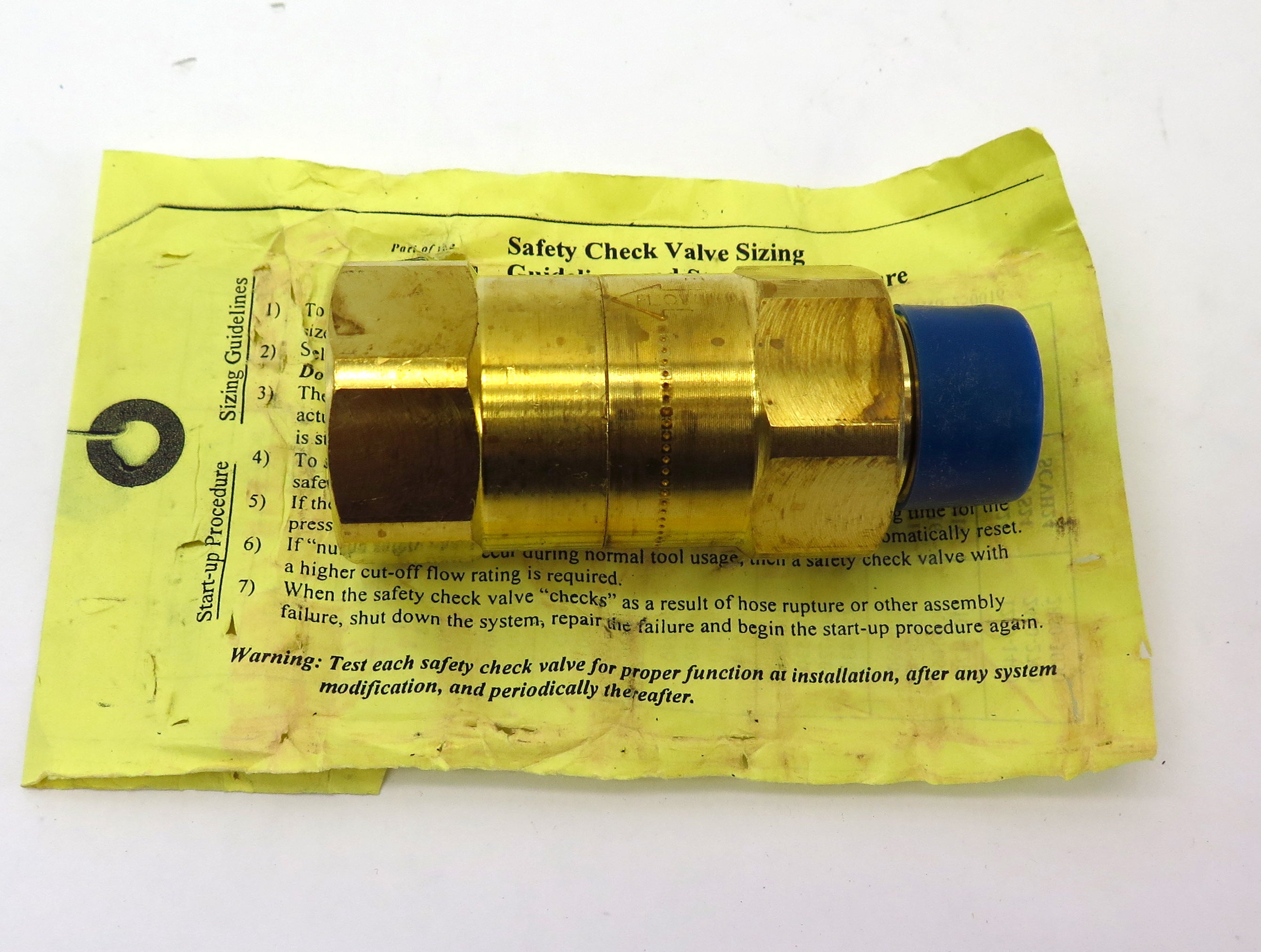 Dixon SCVR6 Brass Safety Check Valve 3/4" NPT 112-128 - Advance Operations