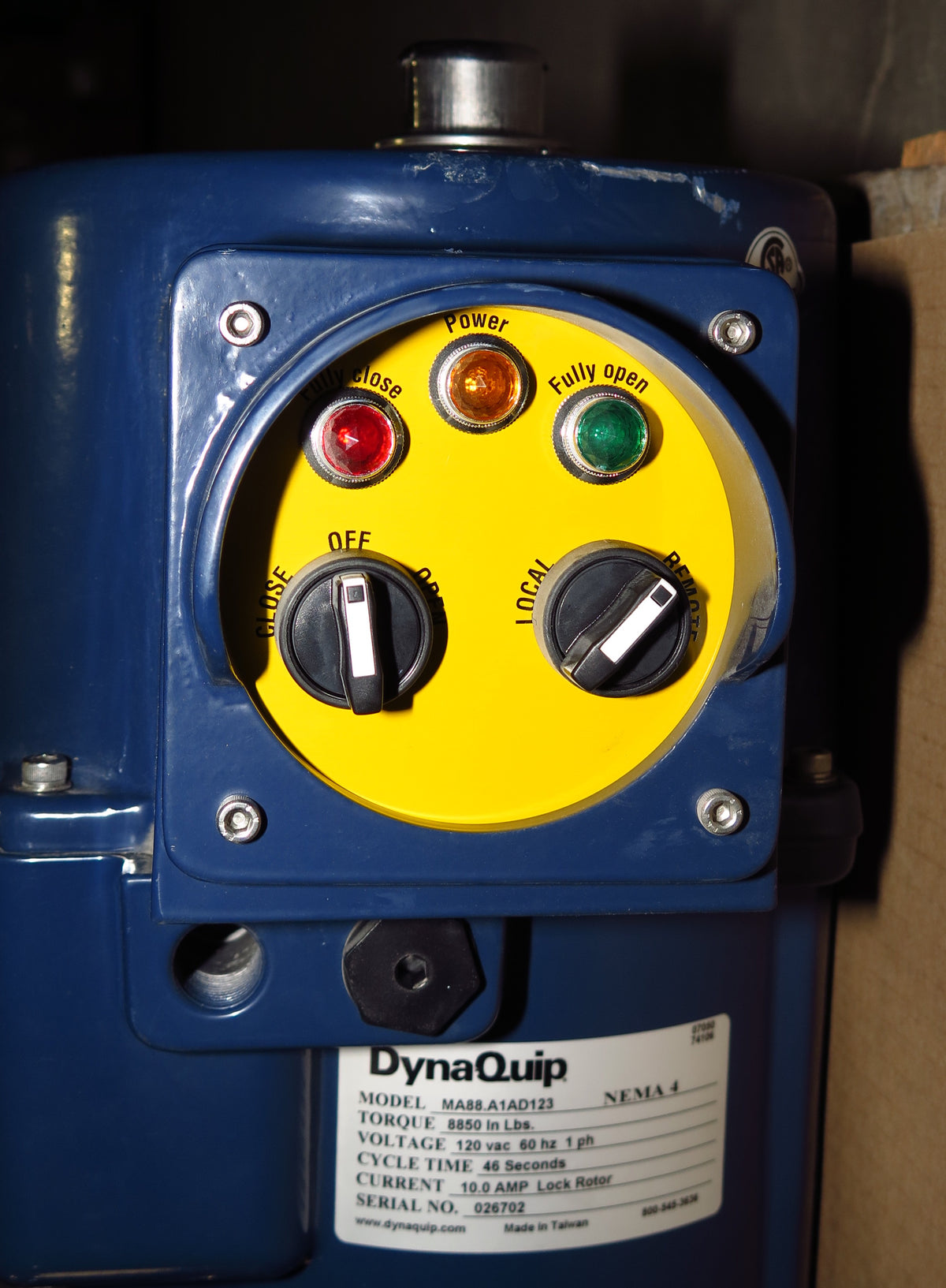 DelVal Deltech Butterfly Valve DN400 16" + DynaQuip MA88 Electric Actuator - Advance Operations