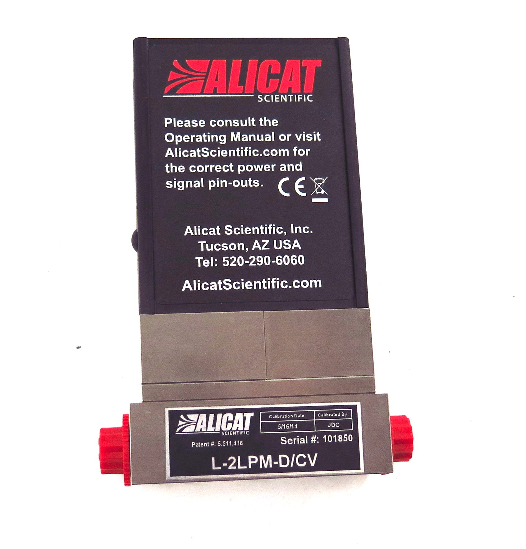 Alicat Precision Water Flow Meter L-2LPM-D Series L 1/4Ó NPT - Advance Operations