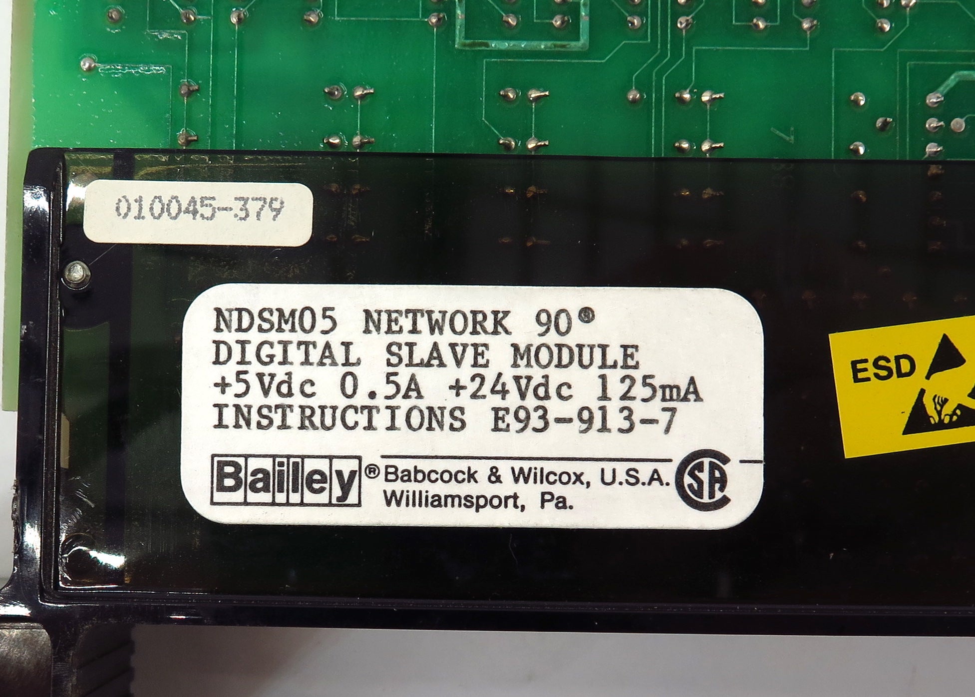 Bailey Network 90 Digital Slave Module NDSM05 - Advance Operations