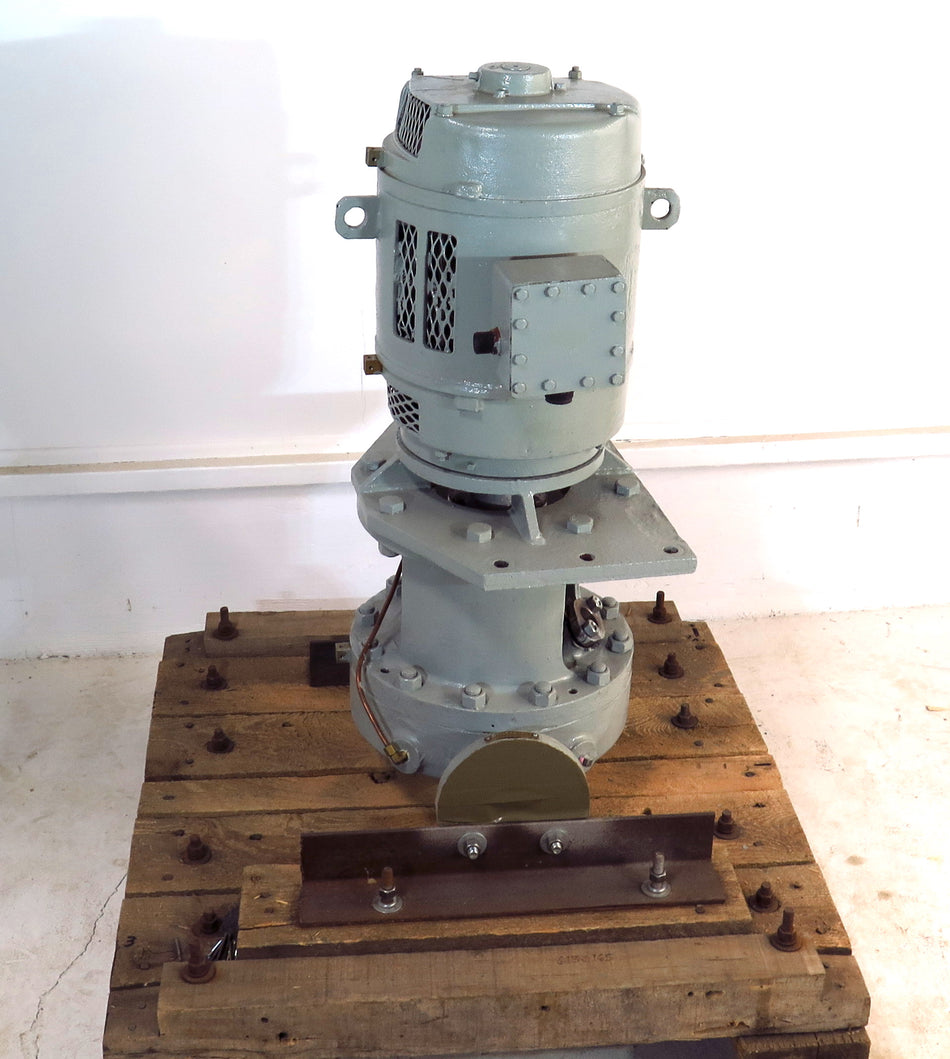 GE Peacock Industrial Feed Drain Transfer Pump 15 HP 440V 80 GPM - Advance Operations