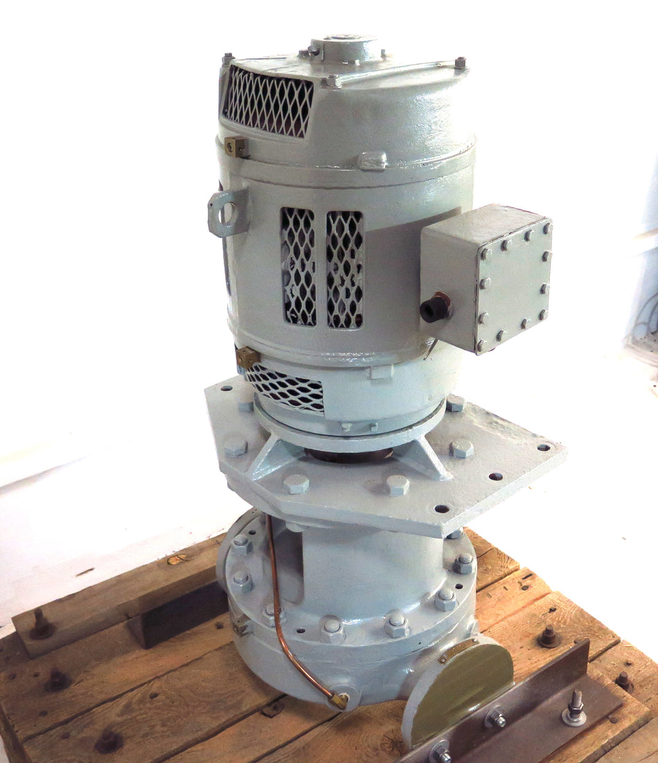 GE Peacock Industrial Feed Drain Transfer Pump 15 HP 440V 80 GPM - Advance Operations