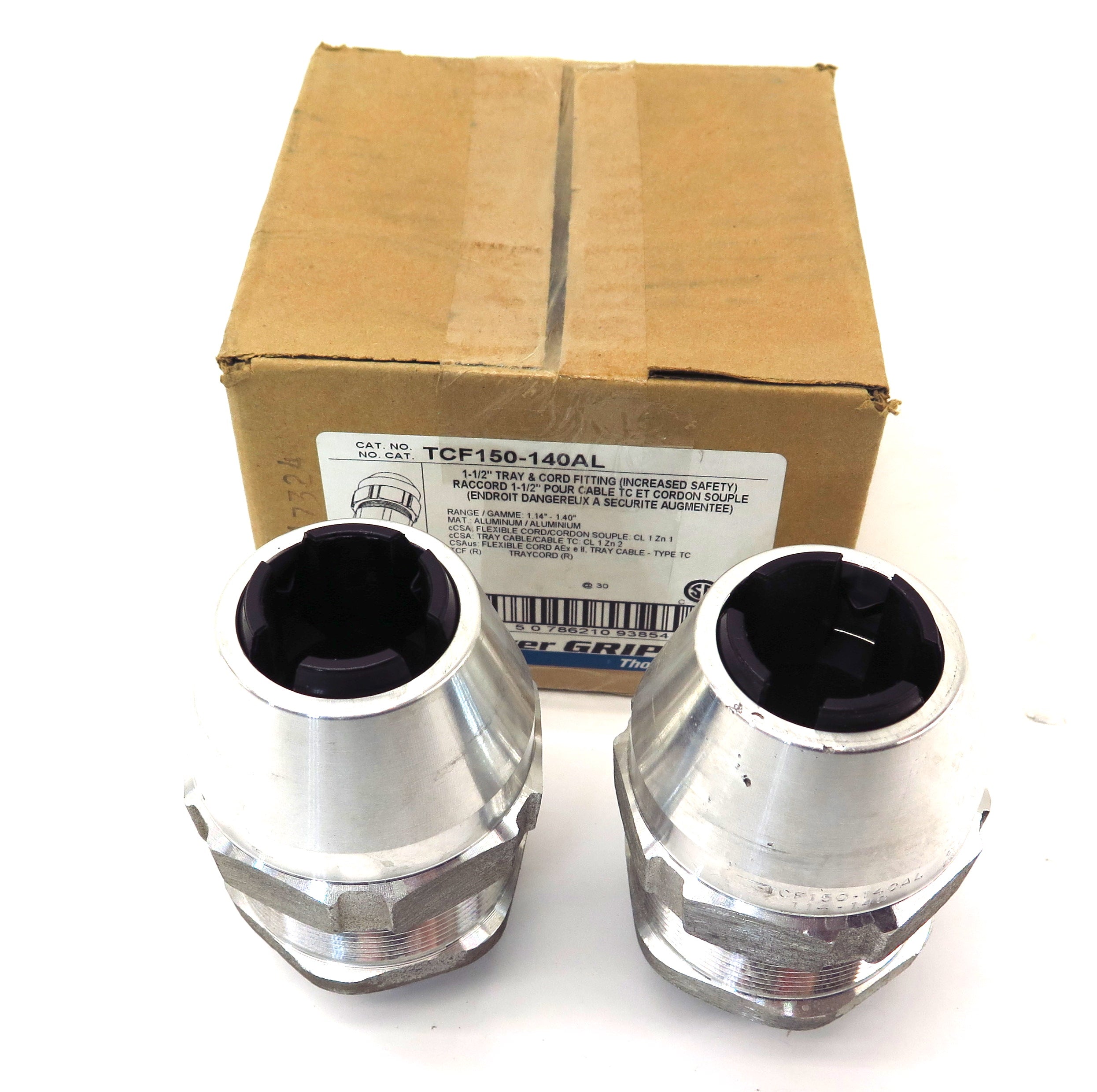 Thomas & Betts TCF150-140AL Aluminum Tray & Cord Fitting 1-1/2" (2) - Advance Operations