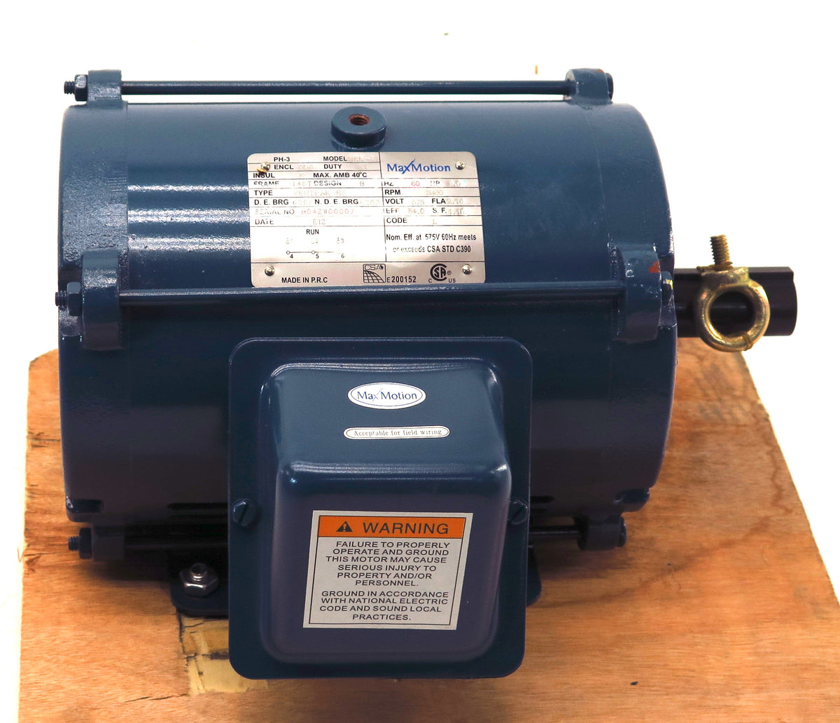 Max Motion Electric Motor MKR11 2.0 HP 3PH 575V - Advance Operations