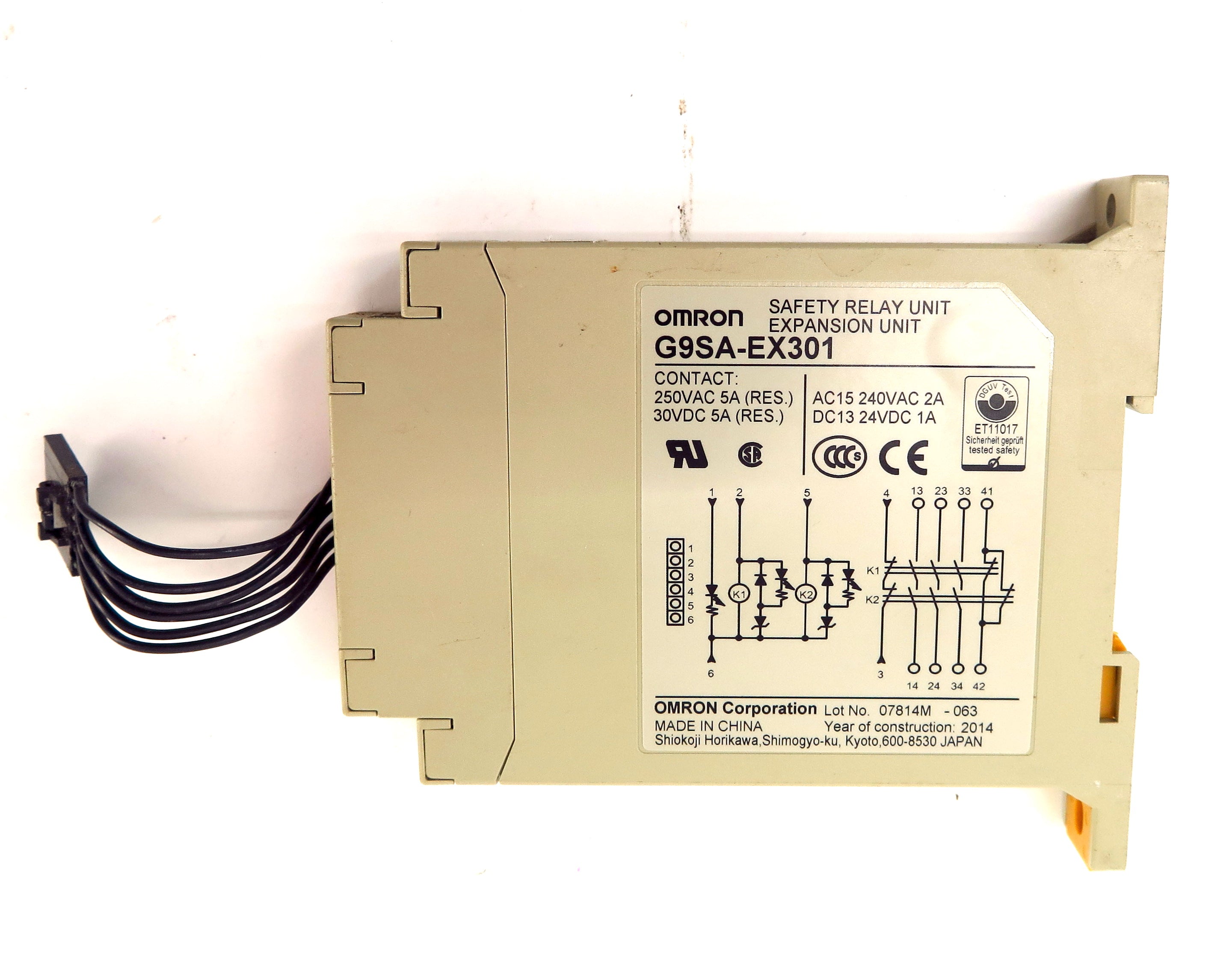 Omron Safety Relay Expansion Unit G9SA-EX301 - Advance Operations