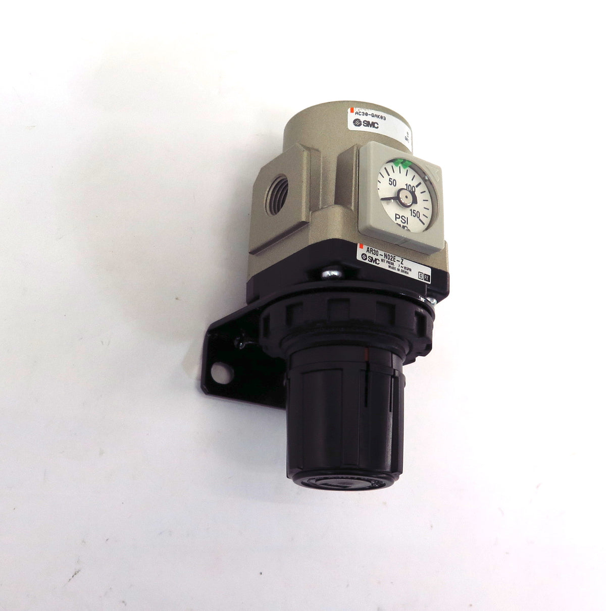 SMC Modular Regulator AR30-N02E-Z & AC30-GAK03 150 Psi In/Out 1/4" - Advance Operations