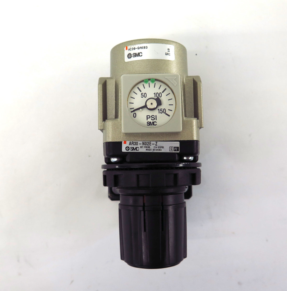 SMC Modular Regulator AR30-N02E-Z & AC30-GAK03 150 Psi In/Out 1/4" - Advance Operations