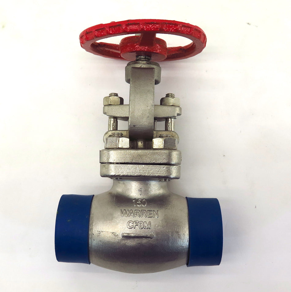 Warren Globe Valve Stainless Steel SS316 Fig 2156-S 1" Socket Weld Class 150 - Advance Operations