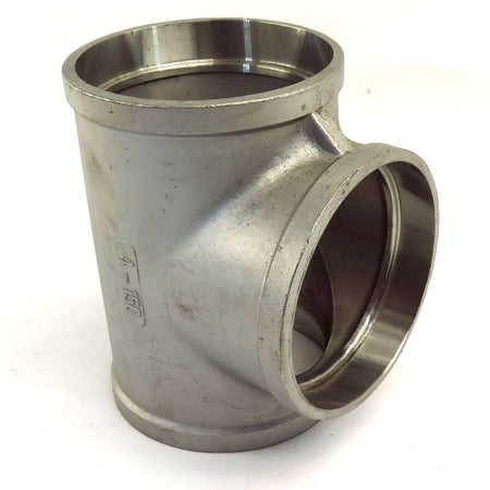 Merit Stainless Steel 316 Socket Weld Tee 4" x 4" x 4" 150LB - Advance Operations
