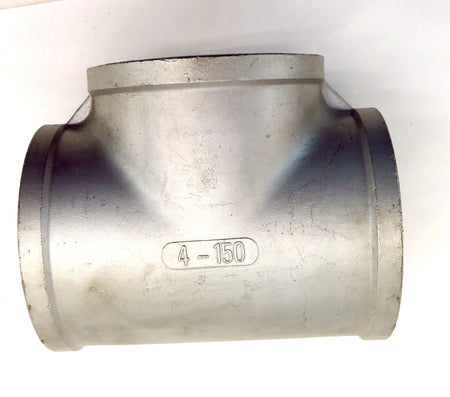 Merit Stainless Steel 316 Socket Weld Tee 4" x 4" x 4" 150LB - Advance Operations