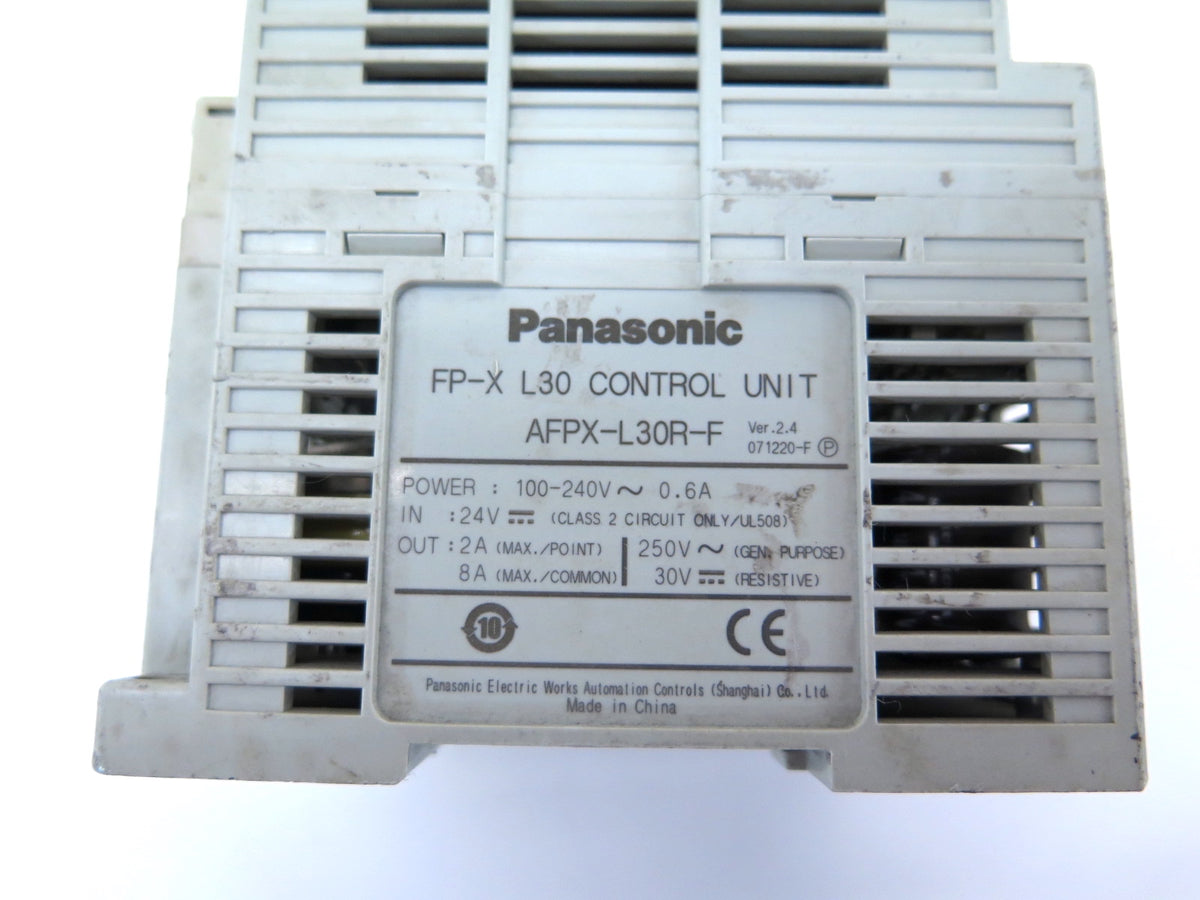 Panasonic FP-X L30-F Control Unit 100-240V - Advance Operations
