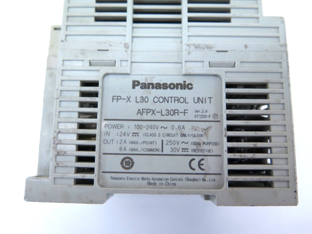 Panasonic FP-X L30-F Control Unit 100-240V - Advance Operations