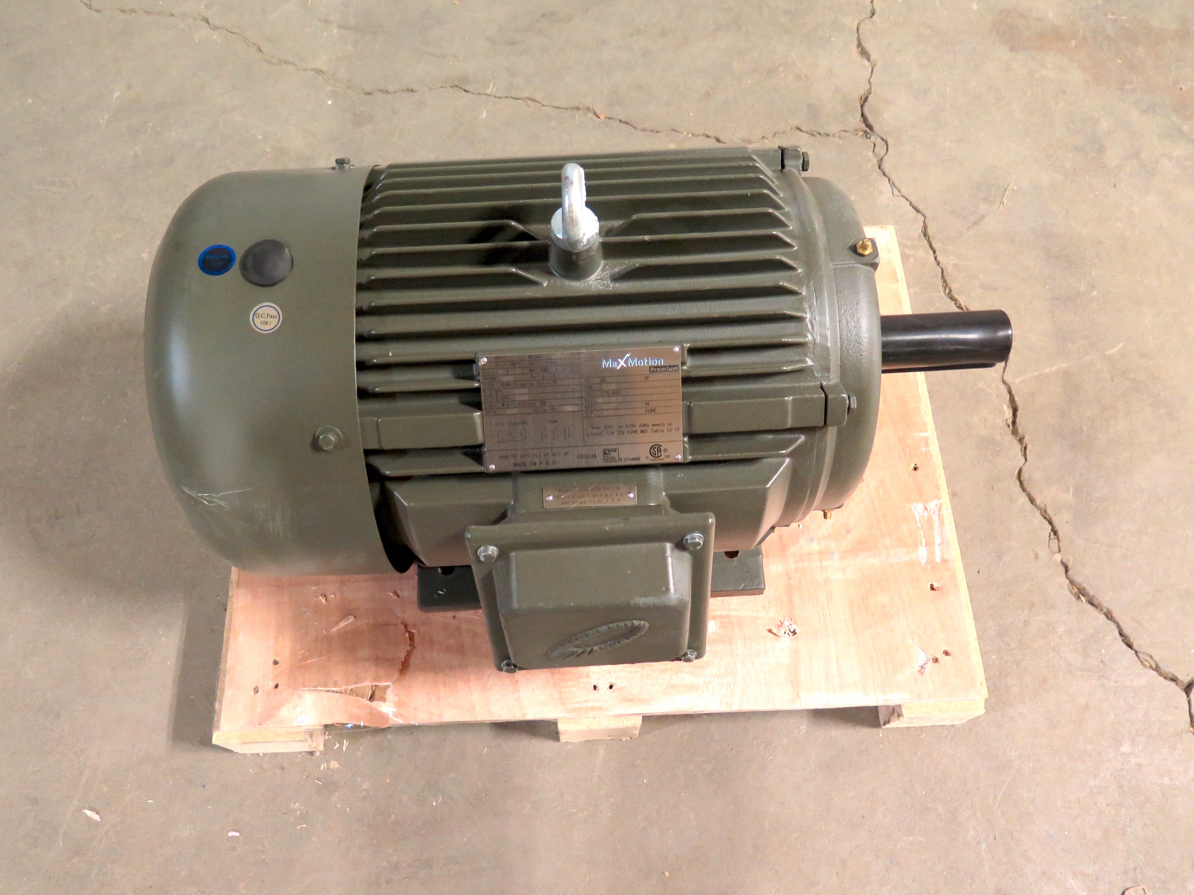 Max Motion Premium Electric Motor MPP-42 20 HP 1760 RPM 3PH 575-600 V 60 Hz - Advance Operations