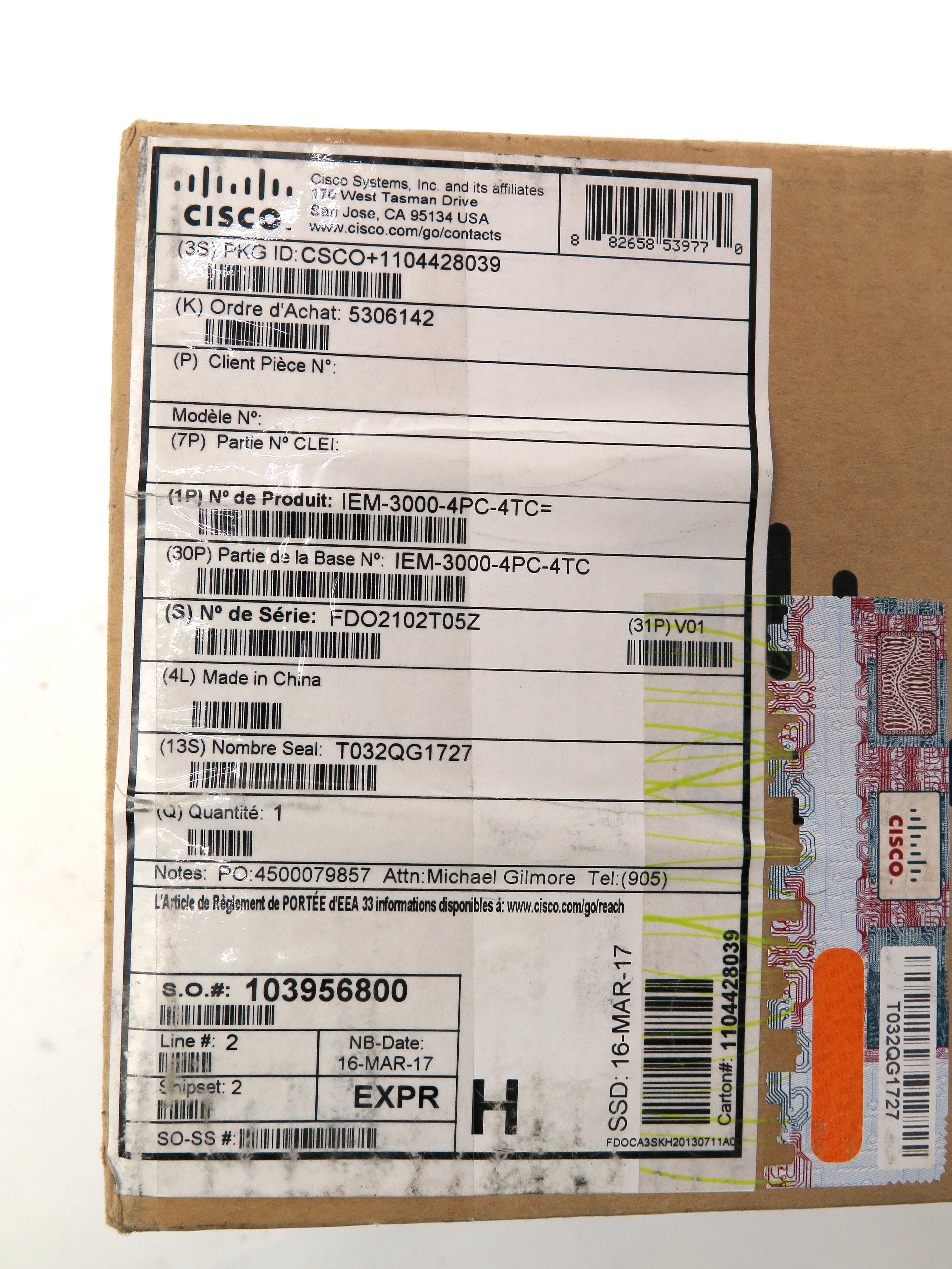 Cisco IEM-3000-4PC-4TC 4x FE PoE RJ-45 4x FE RJ-45 Switch Module - Advance Operations