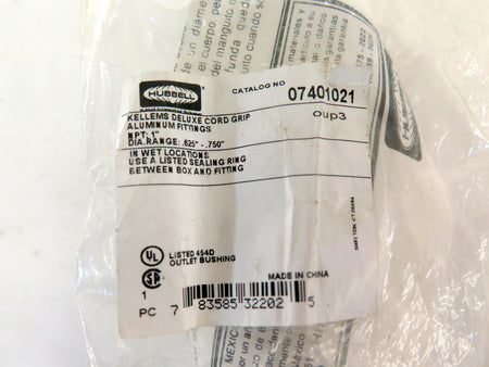 Hubbell Deluxe Cord Grip 07401021 - Advance Operations