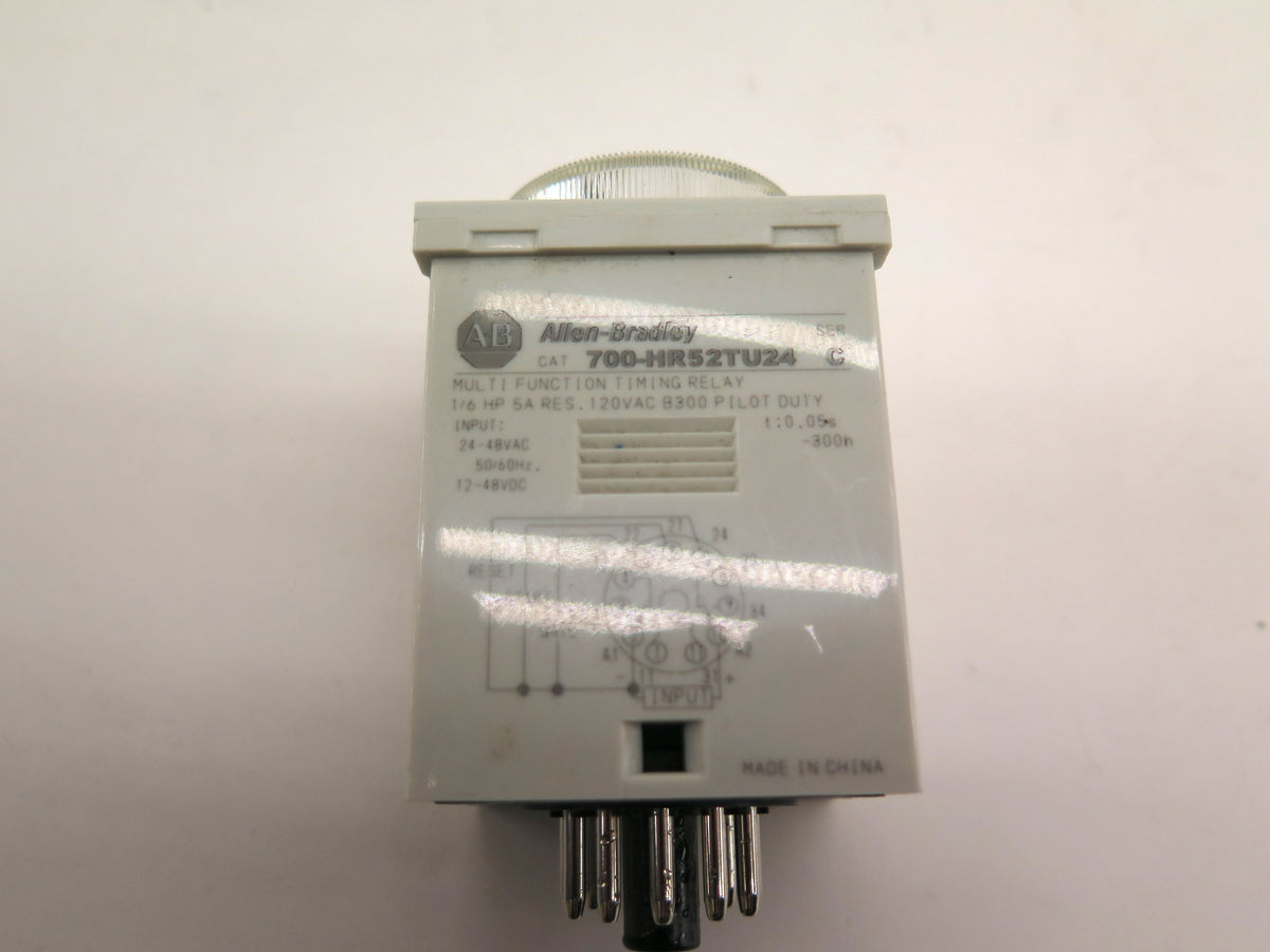 Allen-Bradley 700-HR52TU24 Multi Function Timing Relay 1/6HP 5A 120Vac - Advance Operations