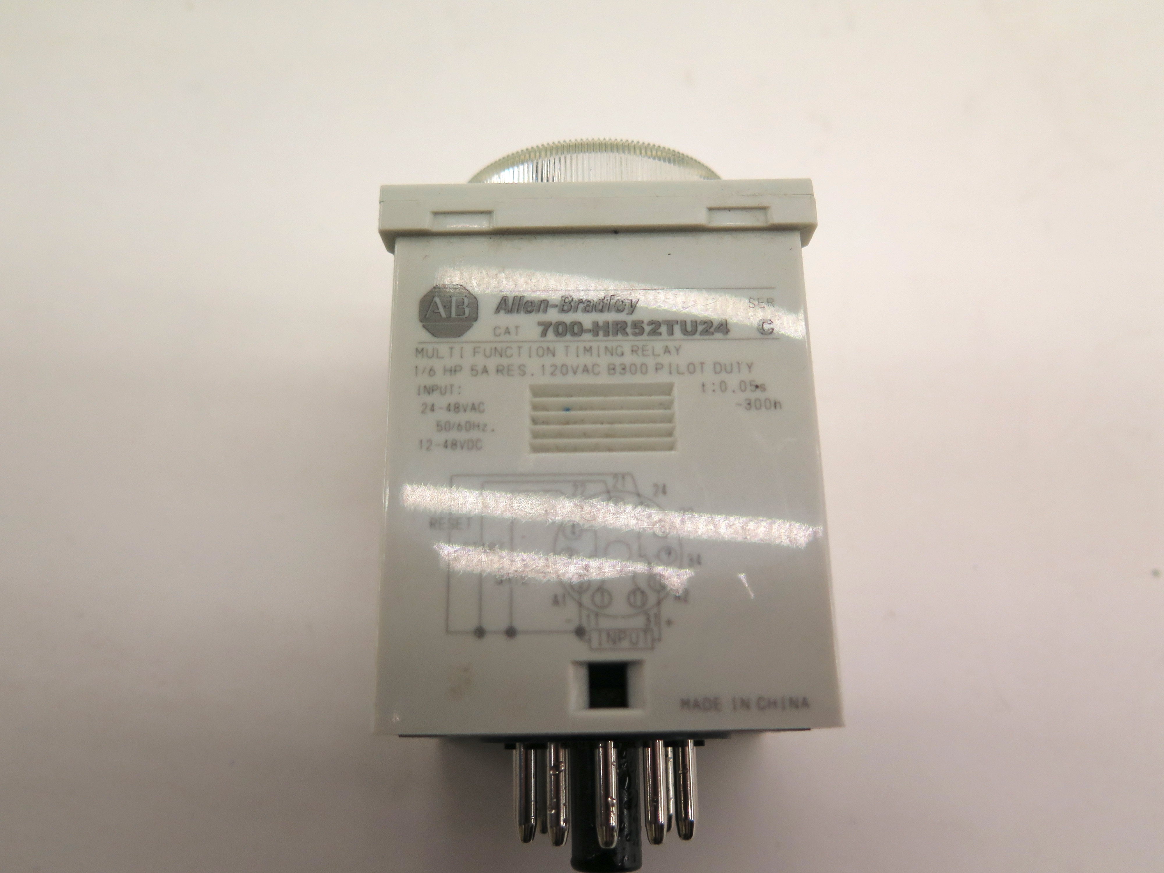 Allen-Bradley 700-HR52TU24 Multi Function Timing Relay 1/6HP 5A 120Vac - Advance Operations