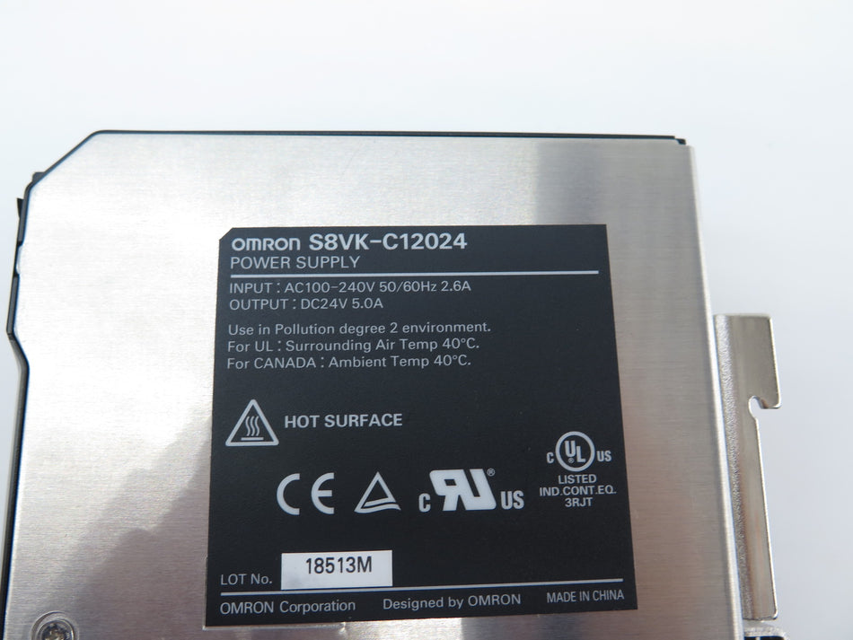 Omron S8VK-C12024 Power Supply Input : 100-240Vac Output : 24Vdc - Advance Operations