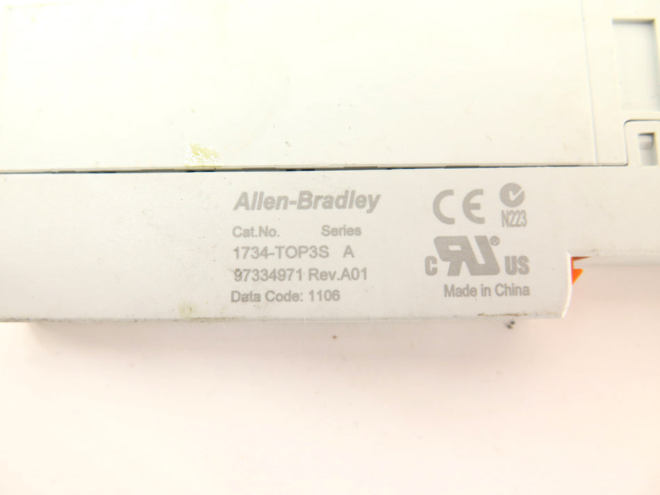 Allen-Bradley 1734-TOP3S Ser A Terminal Base LOT OF 2 - Advance Operations