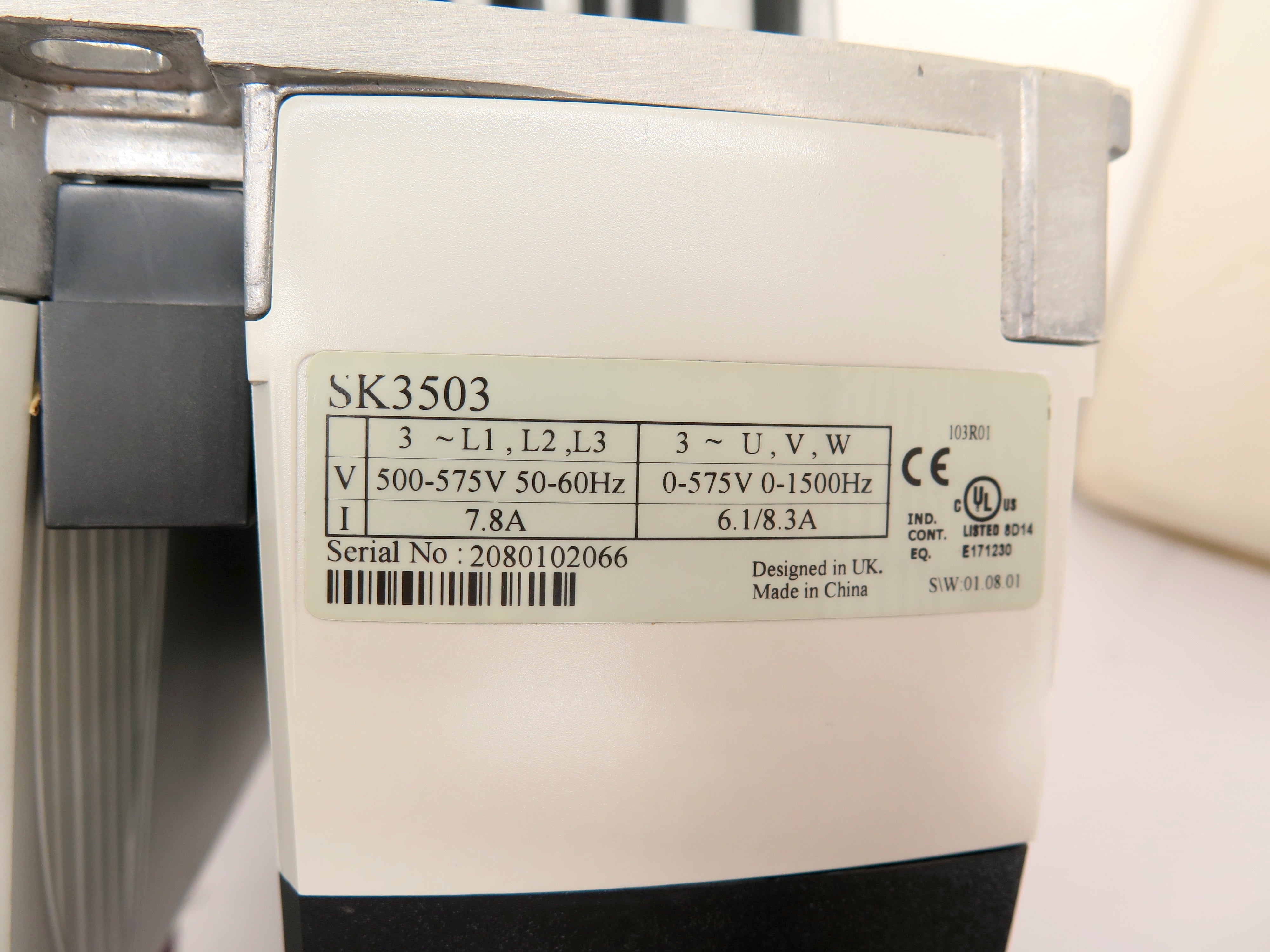 Emerson / Control Techniques SK3503 Commander Ac Drive 500-575V 7.5HP - Advance Operations