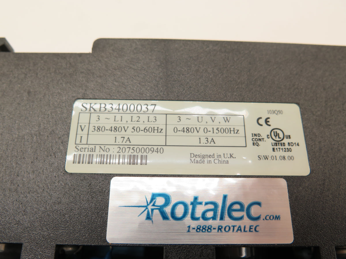 Emerson / Control Techniques SKB3400037 AC Drive 0.37kW In 380-480V Out 0-480V - Advance Operations