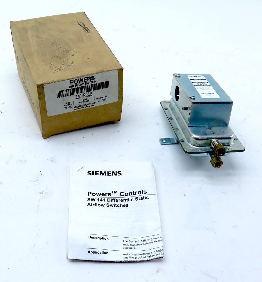 Powers Air / Siemens 141-0518 Flow Switch - Advance Operations