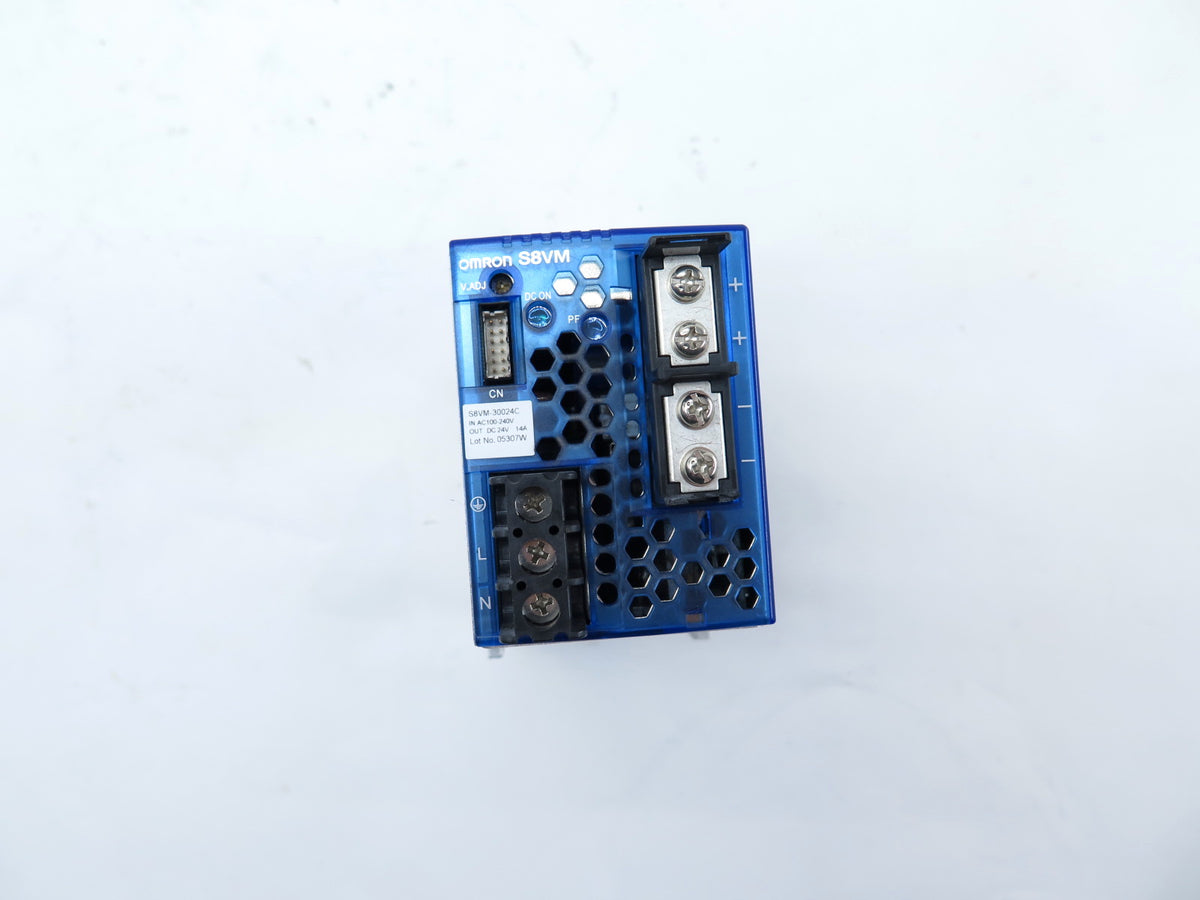 Omron S8VM-30024C Power Supply IN: 100-240Vac 4.3A OUT: 24VDC 14A - Advance Operations