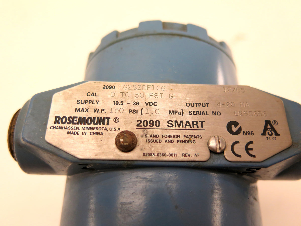 Rosemount 2090 FG2S2DF1C6 Pressure Transmitter & Sensor - Advance Operations
