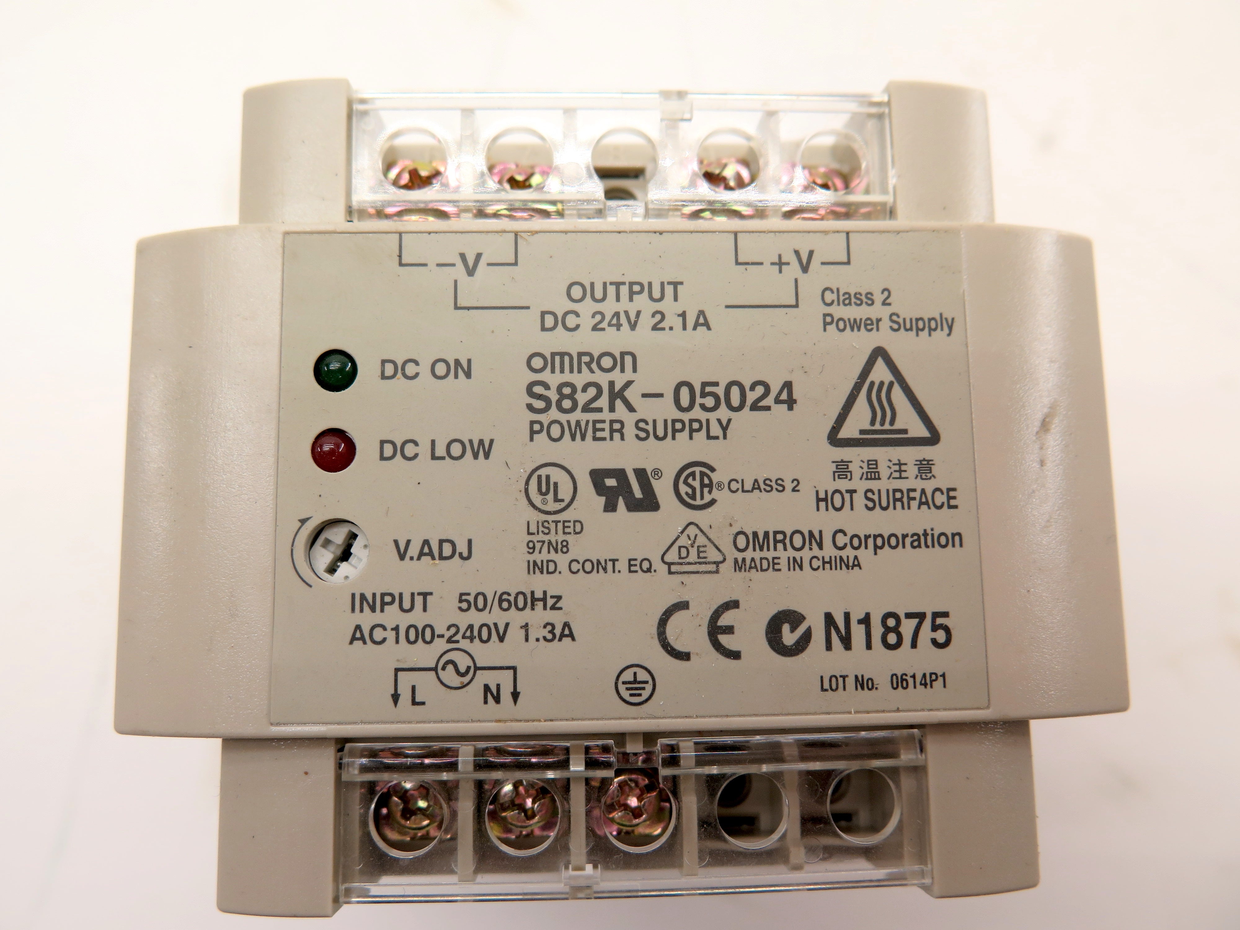 Omron S82K-05024 Power Supply Input 100-240V Output 24Vdc LOT OF 2 - Advance Operations