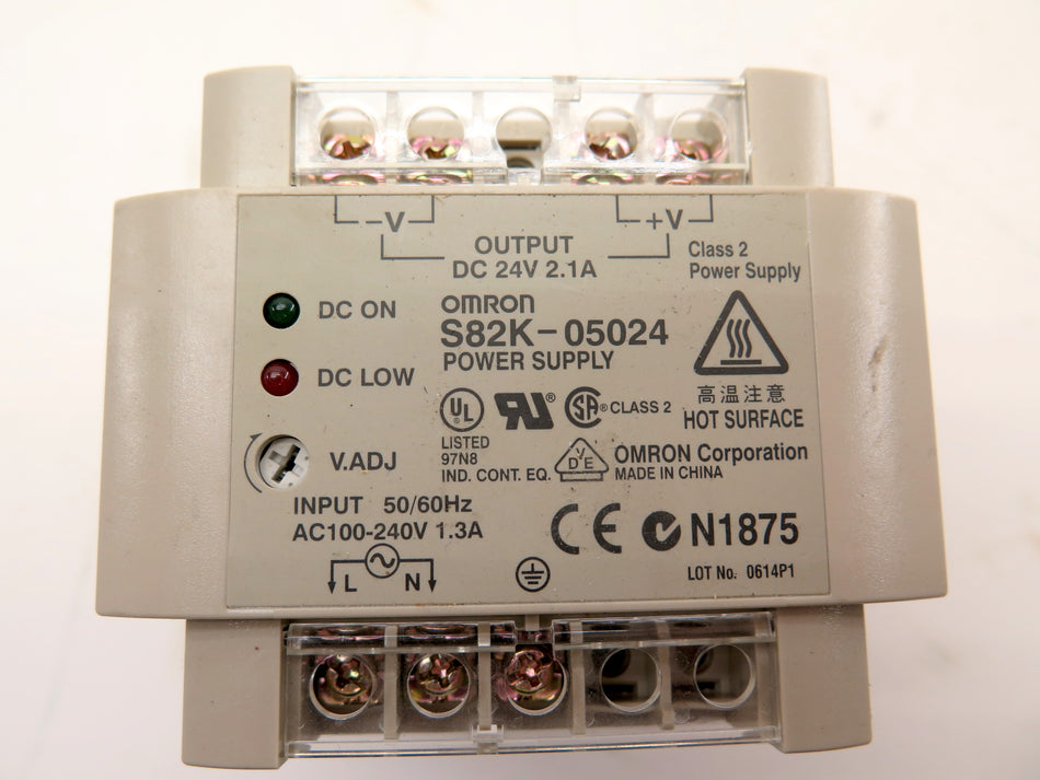 Omron S82K-05024 Power Supply Input 100-240V Output 24Vdc LOT OF 2 - Advance Operations