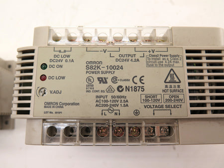 Omron S82K-10024 Power Supply Input 100-240Vac Output 24Vdc - Advance Operations